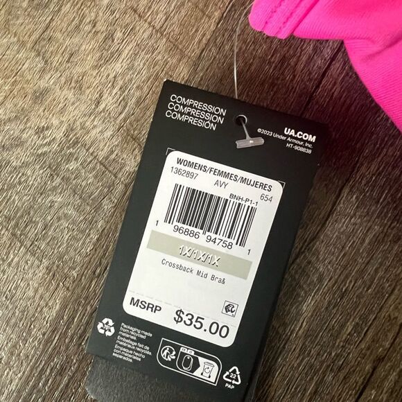 Under Armour Mid Cross-back Sports Bra-Size 1X - Picture 4 of 7